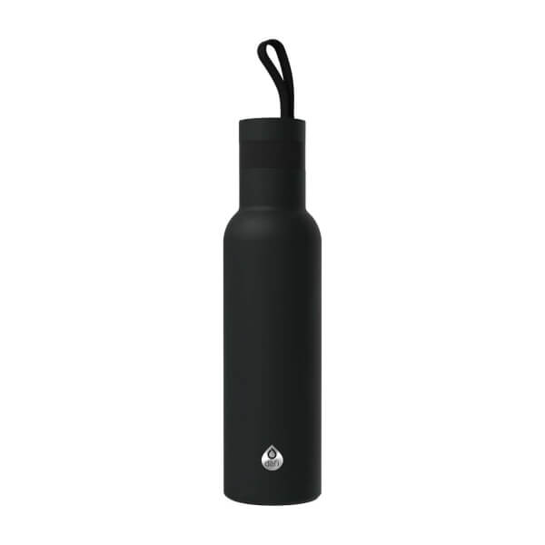 Termoska DAFI Thermal Bottle 0,5 l – čierna nerezová fľaša na teplé aj studené nápoje