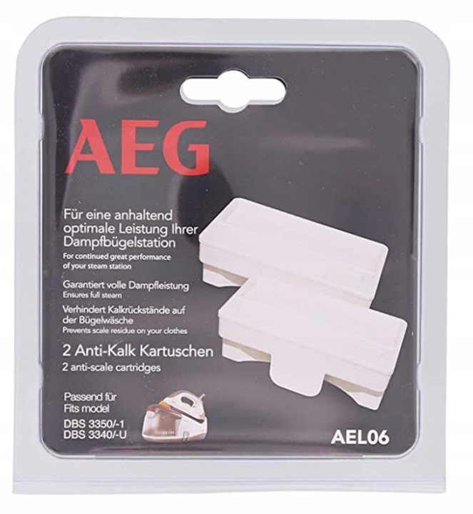 Kazety proti vodnému kameňu AEG - pre parné žehliace stanice - EDBS 3350