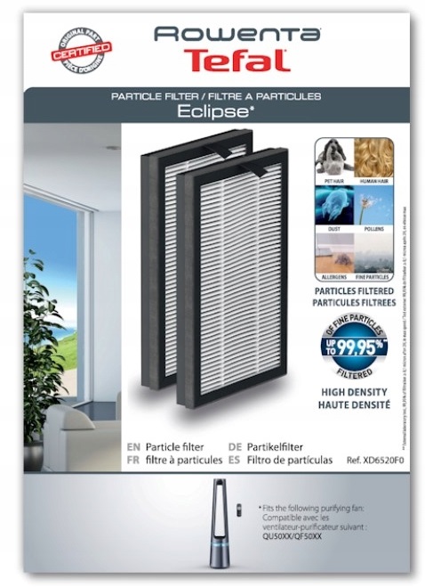 Rowenta/Tefal XD6520F0 pre QU50XX a QF50xx - filter pre čističky vzduchu