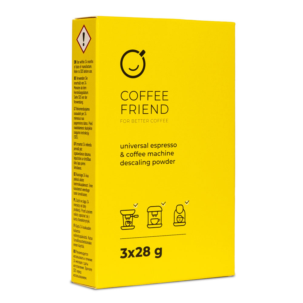Coffee Friend DESCALE – odvápňovací prášok 3x28g