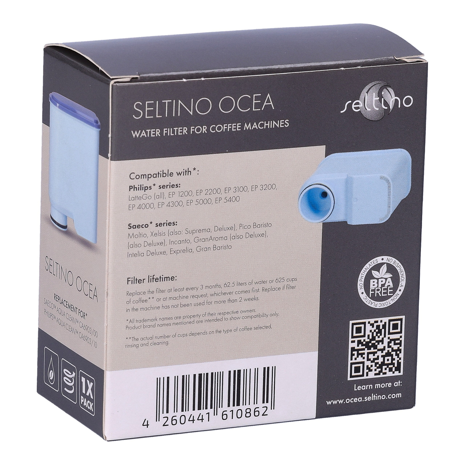 Seltino Ocea - náhradný vodný filter za Philips CA6903/10