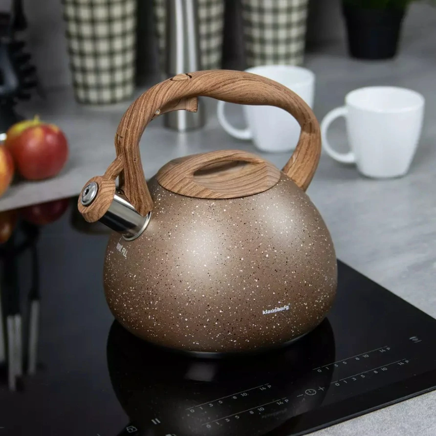 Pískacia kanvica na sporák Klausberg 2,8 l KB-7510 – hnedý mramor