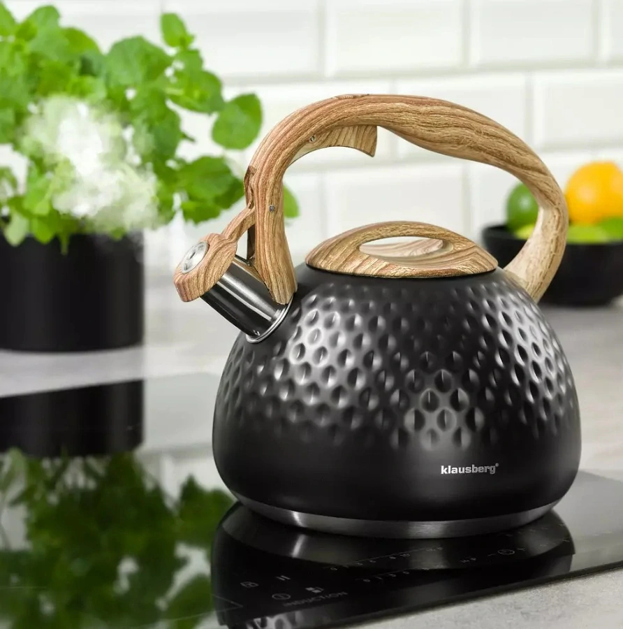Pískacia kanvica na sporák Klausberg 2,8 l KB-7562 – čierna Diamond