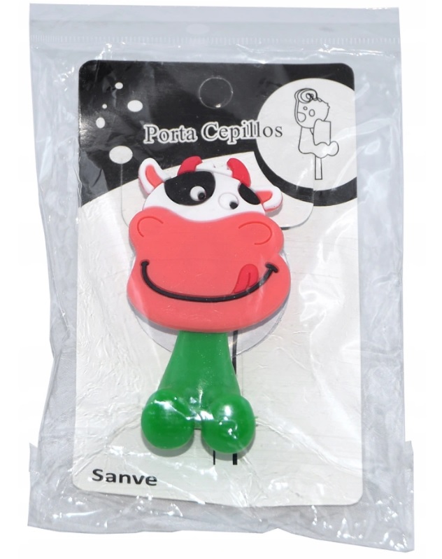 Úchytka na detskú zubnú kefku Sanve - kravička