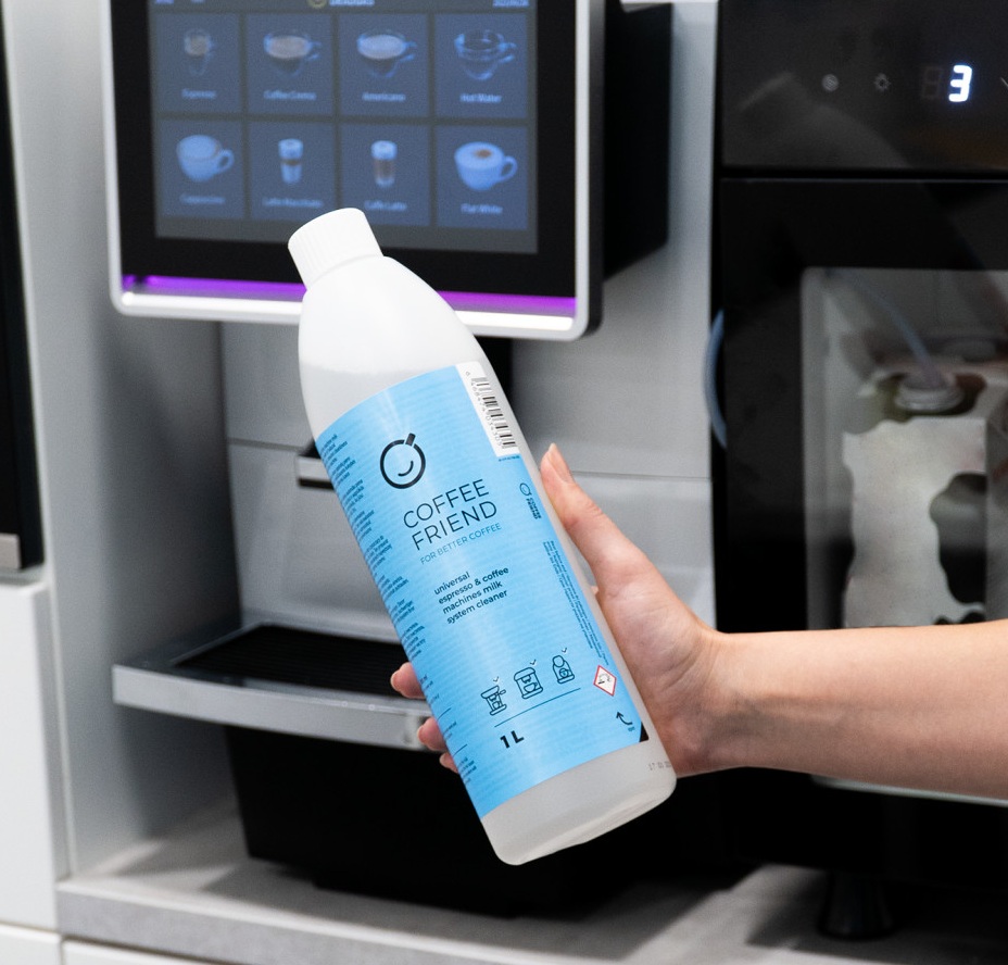Coffee Friend čistič mliečnych ciest 1 l – univerzálny čistič mliečneho systému kávovaru