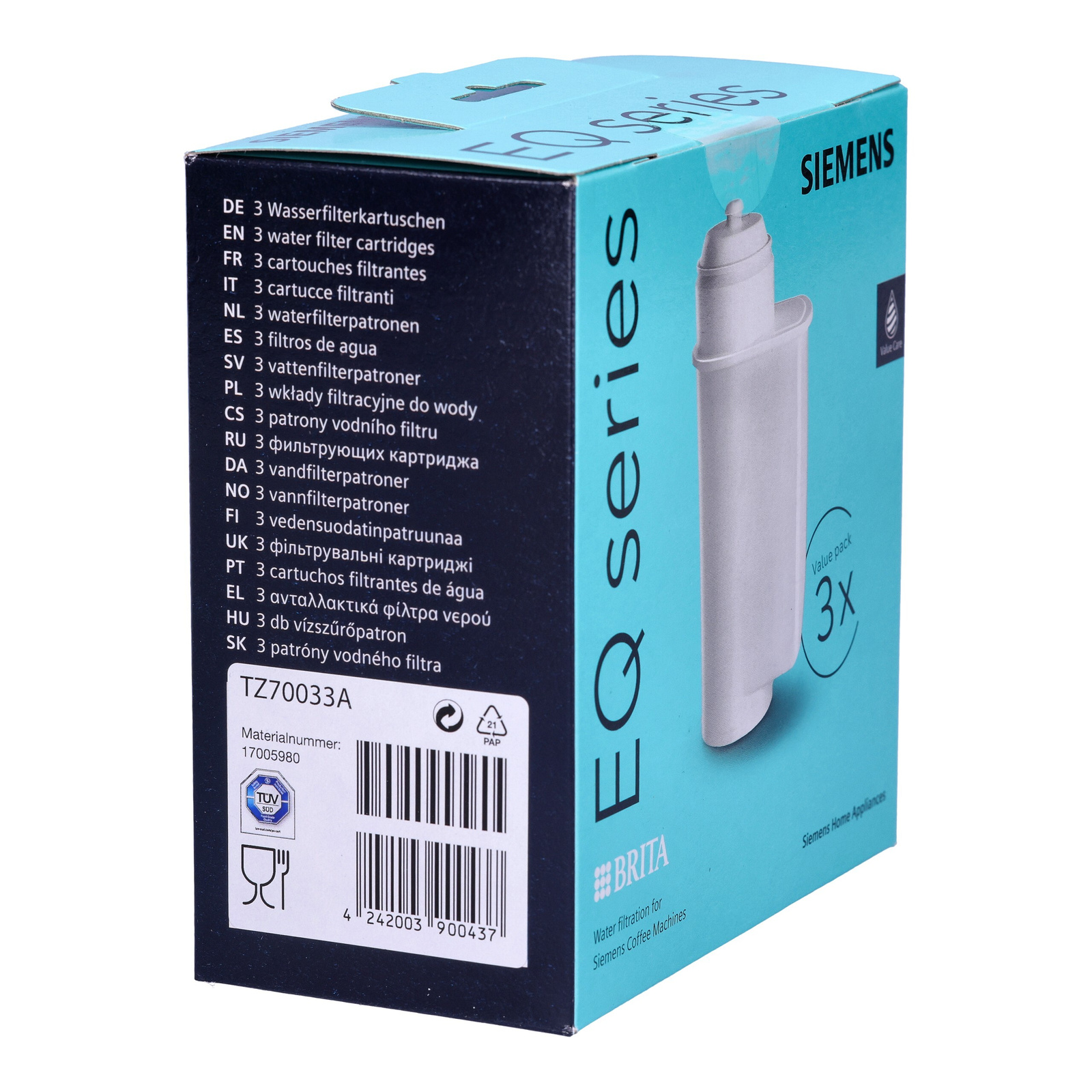 SIEMENS TZ70003 - vodný filter pre kávovary 3ks