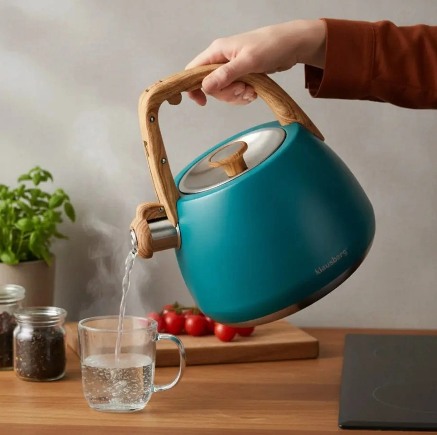 Pískacia kanvica na sporák Klausberg 2,5 l KB-9040 – tyrkysová