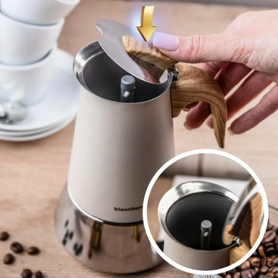 Moka kanvica Klausberg KB-7995 300 ml – 6 šálok, na indukciu