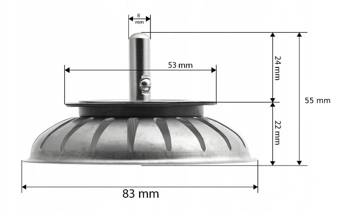 Nerezové sitko do drezu Franke 3,5" - hlboké