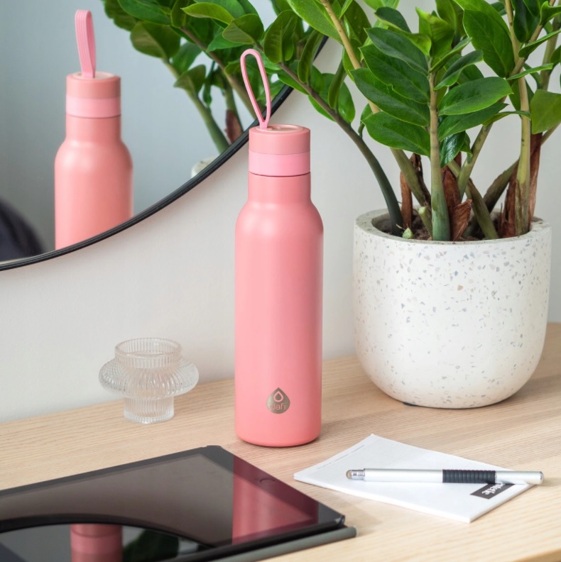 Termoska DAFI Thermal Bottle 0,5 l – ružová nerezová fľaša na teplé aj studené nápoje