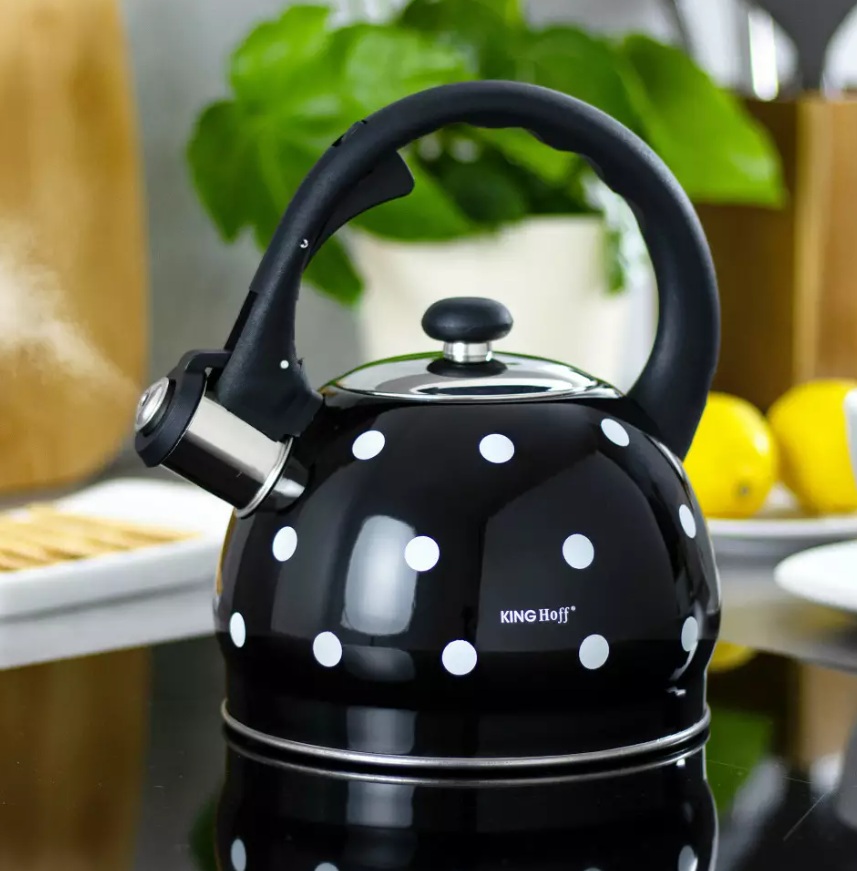 Kanvica King Hoff 2 l KH-1048 - čierna s bodkami