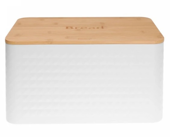 Klausberg chlebník KB-7483 - biely/drevo