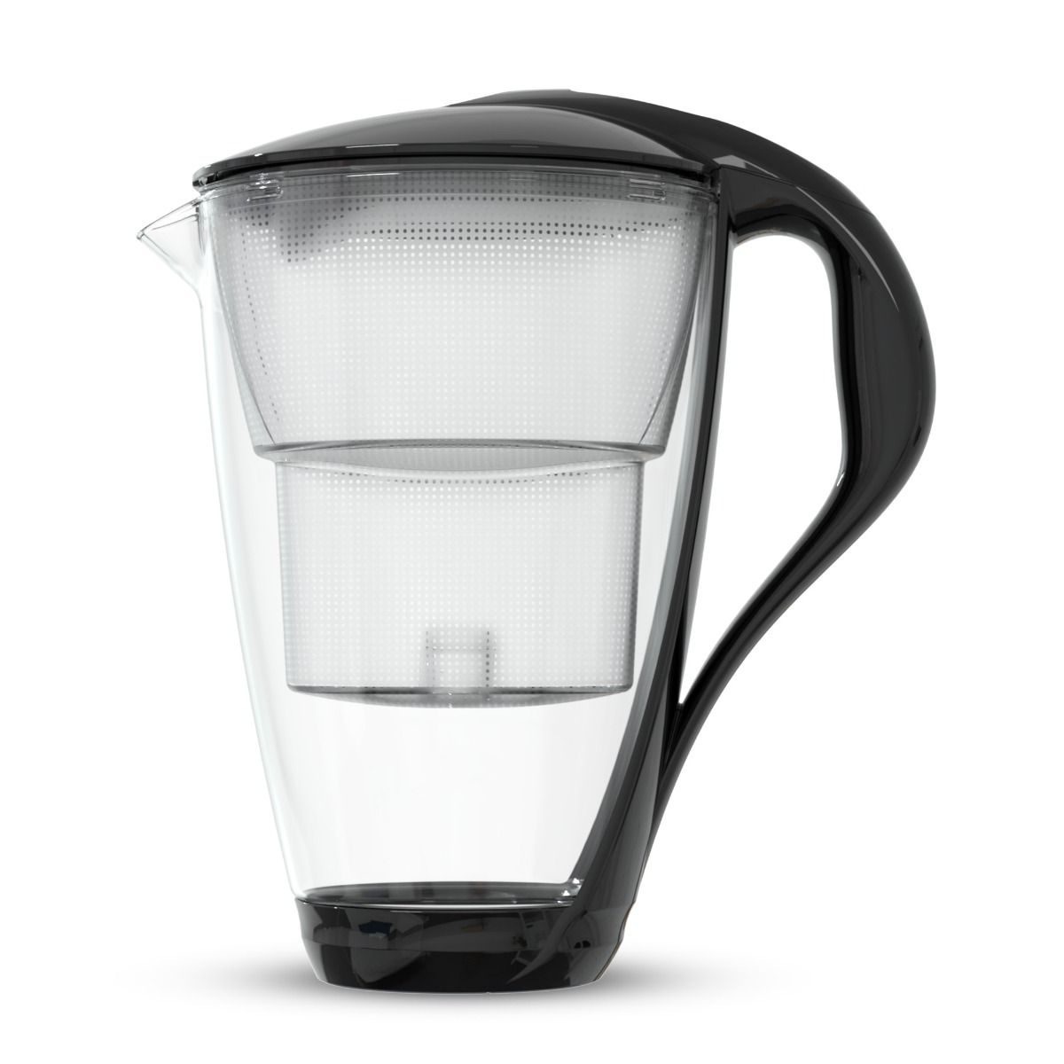 Filtračná kanvica Dafi Crystal unimax 2 l - čierna + filter zadarmo