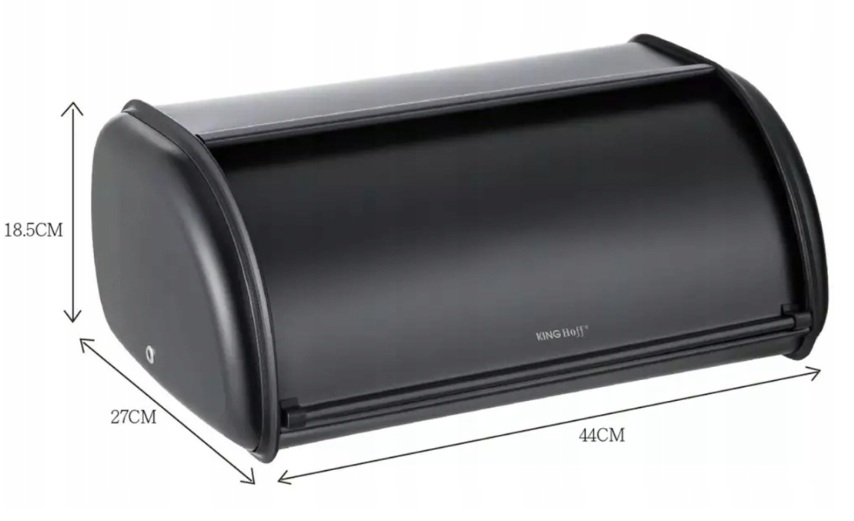 King Hoff chlebník KH-1834 - čierny kov