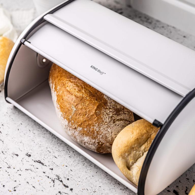 King Hoff chlebník KH-1864 - biely kov