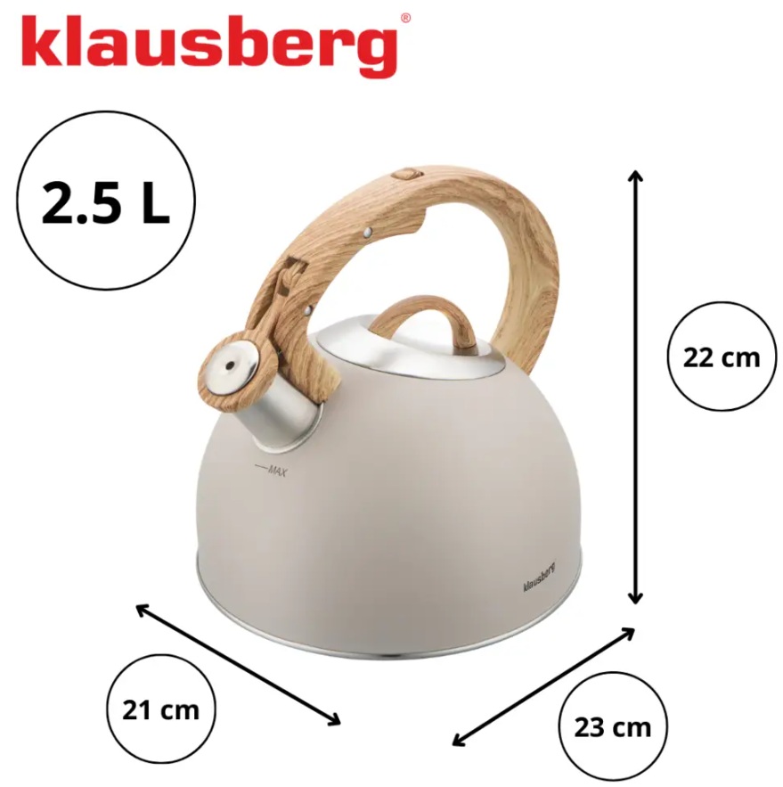 Varná kanvica Klausberg KB-7913 - 2,5l