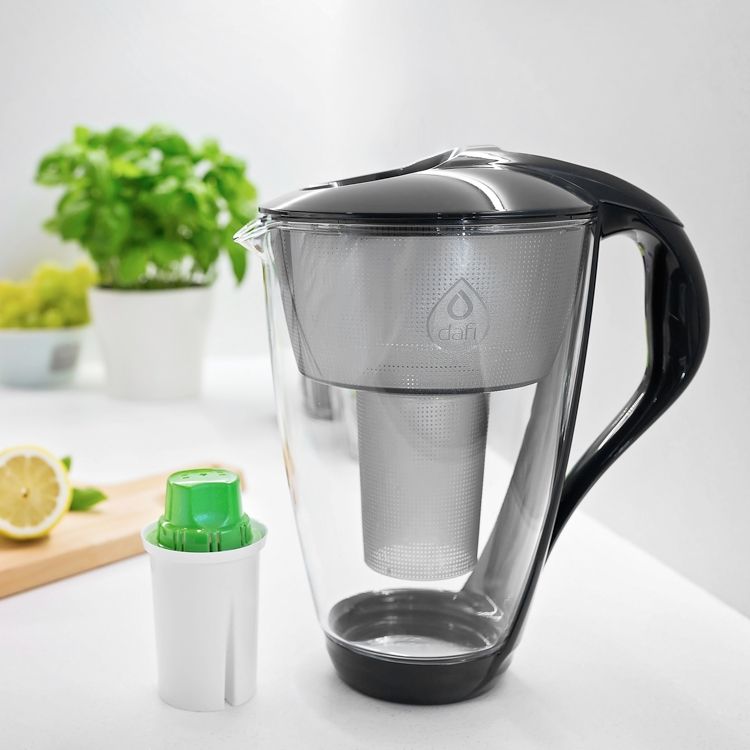Filtračná kanvica Dafi Crystal classic 2 l - grafit + filter zadarmo