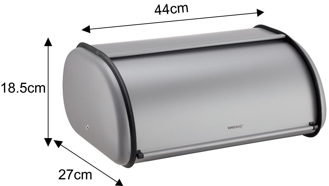 King Hoff chlebník KH-1863 - sivý kov