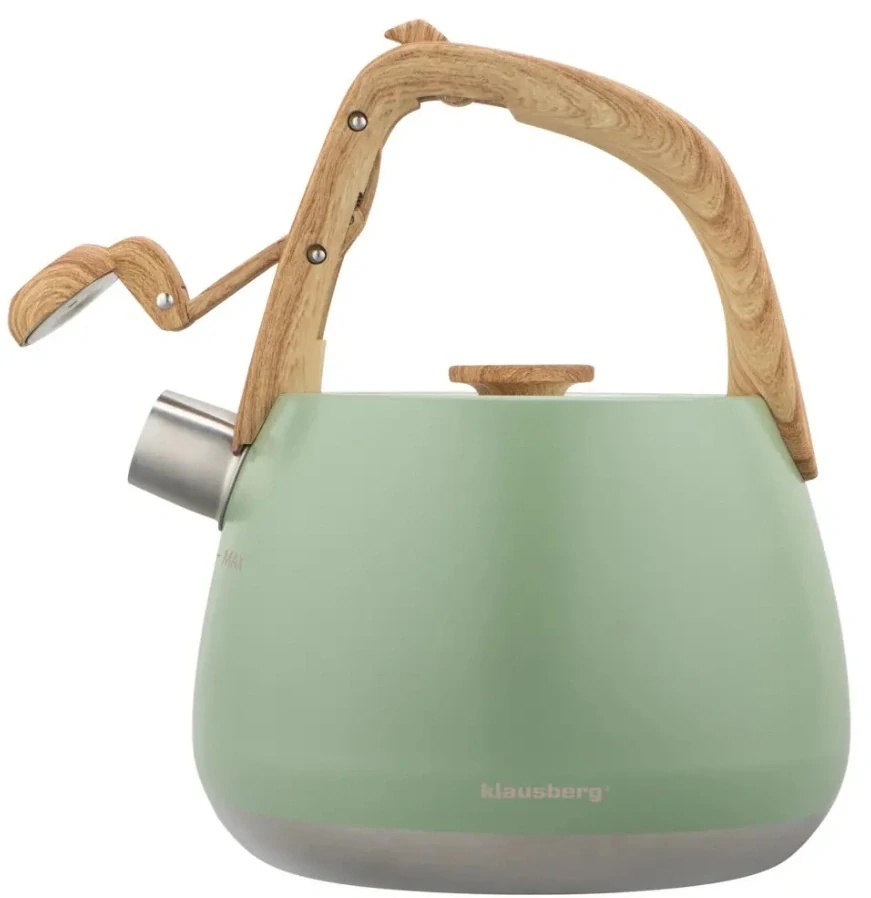 Pískacia kanvica na sporák Klausberg 2,5 l KB-9039 – šalviovo zelená