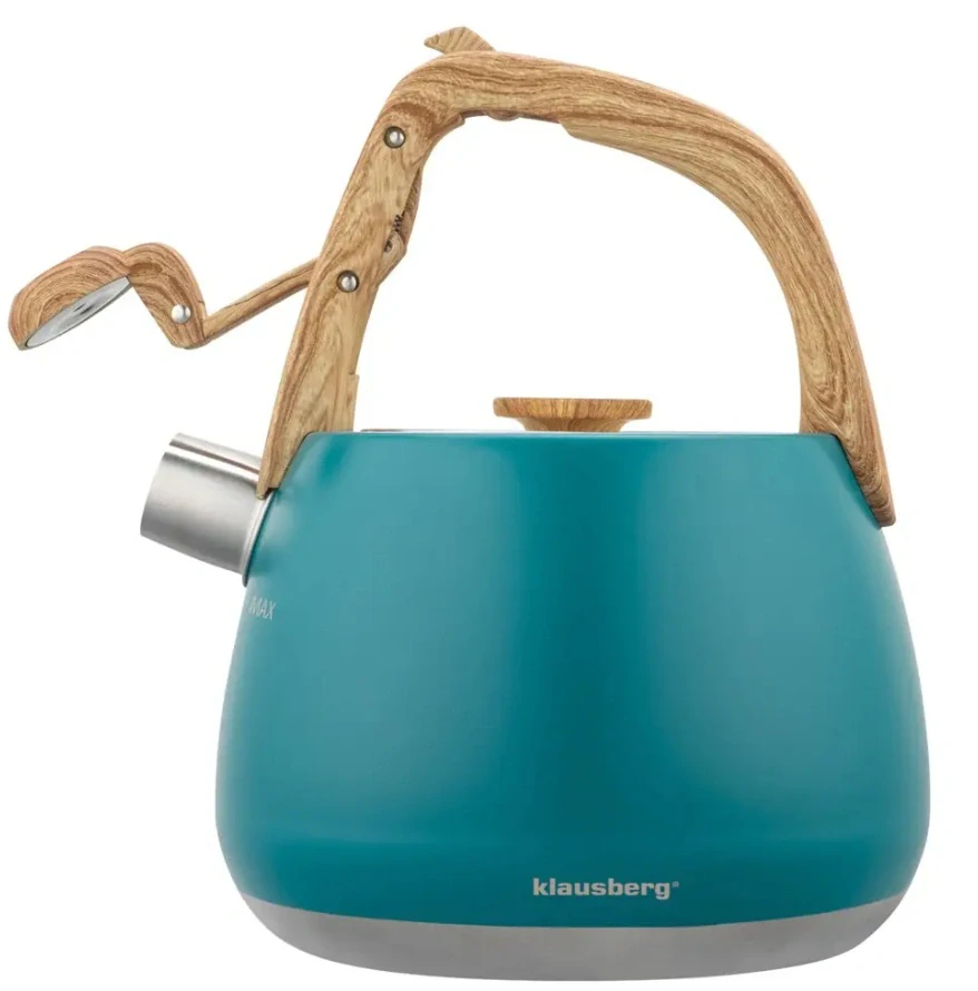 Pískacia kanvica na sporák Klausberg 2,5 l KB-9040 – tyrkysová