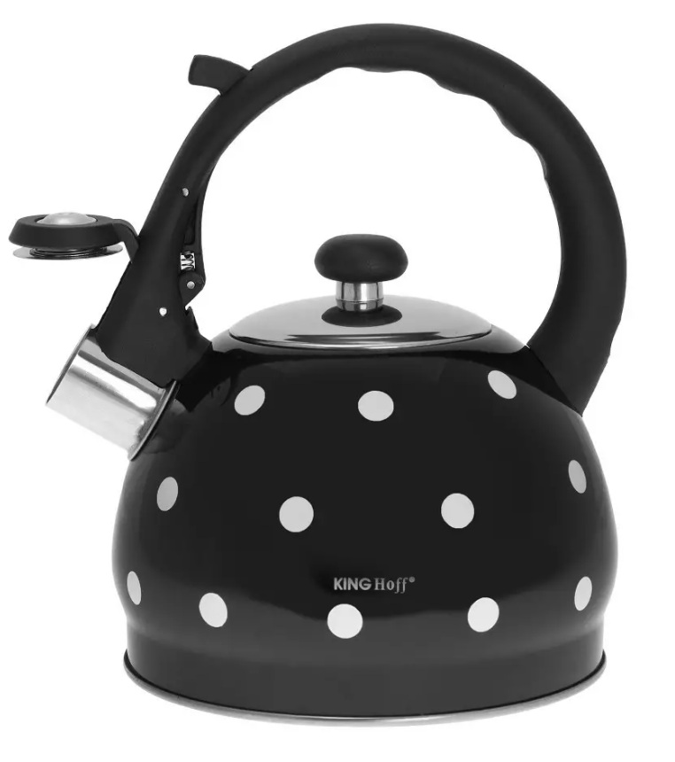 Kanvica King Hoff 2 l KH-1048 - čierna s bodkami