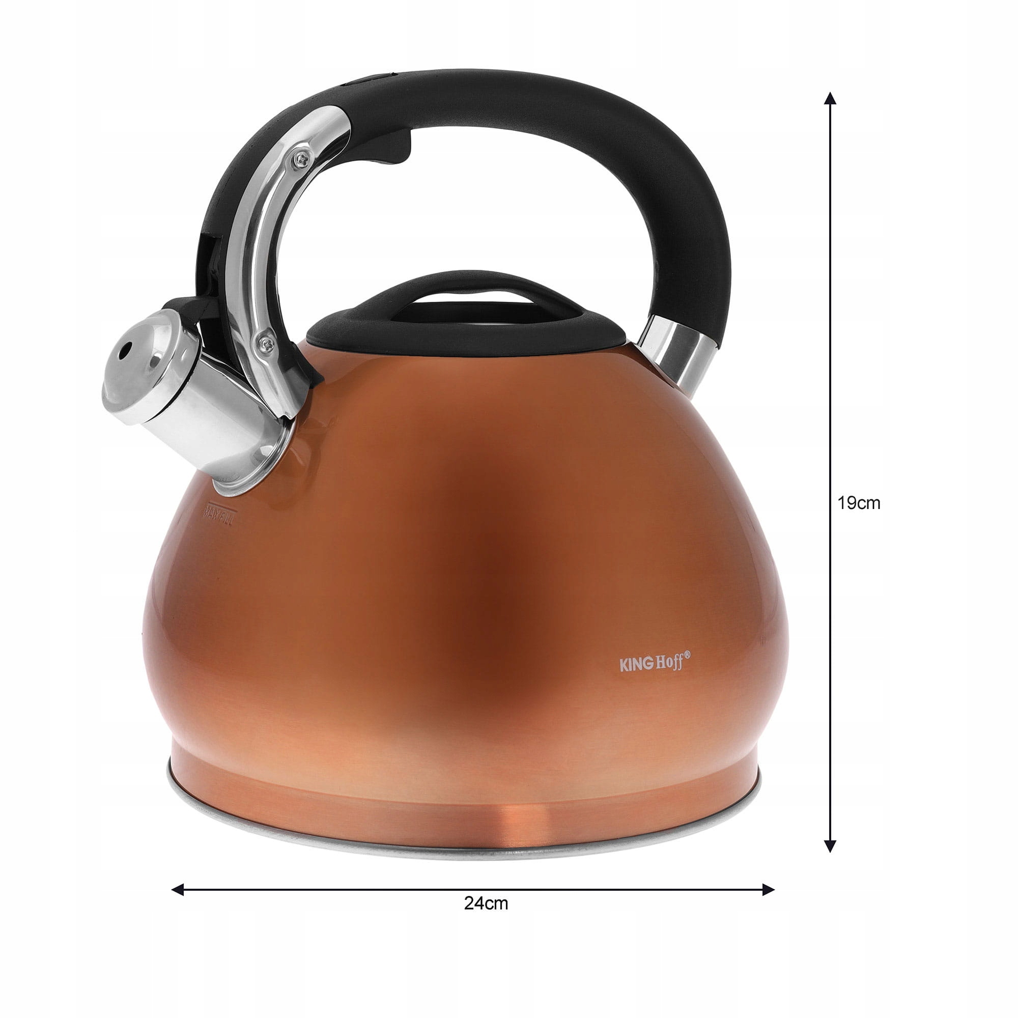 Kanvica King Hoff KH-1213 - 3,4 l - farba medi