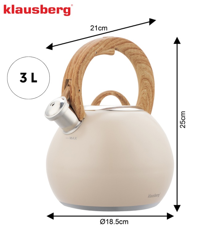 Varná kanvica Klausberg KB-7956 - 3 l