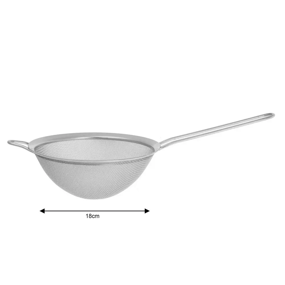 Sada nerezových sitiek 3 ks Kinghoff – kuchynské sitká Ø 10, 14, 18 cm