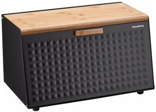 Klausberg chlebník KB-7467 - čierny/drevo