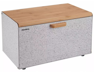 Klausberg chlebník KB-7466 - biela/drevo