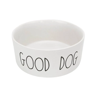 Keramická miska pre psy KARI GOOD DOG 15,5 cm biela