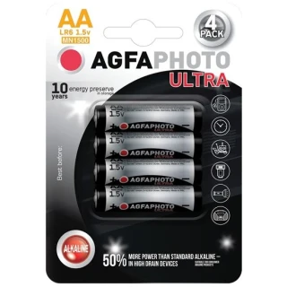 AgfaPhoto Ultra Alkaline tužkové batérie AA (LR6), 1,5 V – 4 ks Kopírovat