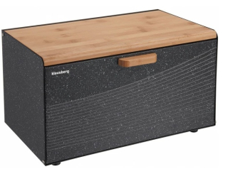 Klausberg chlebník KB-7464 - čierny/drevo
