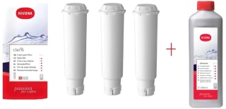 Vodný filter Nivona Claris NIRF701 (NIRF700) 3 ks + odvápňovač NIRK 703 (500 ml) – set