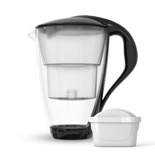Filtračná kanvica Dafi Crystal unimax 2 l - čierna + filter zadarmo