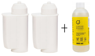 Coffee Friend 2x pre kávovary Siemens / Bosch / Gaggenau / Neff + odvápňovač Coffee Friend 500 ml